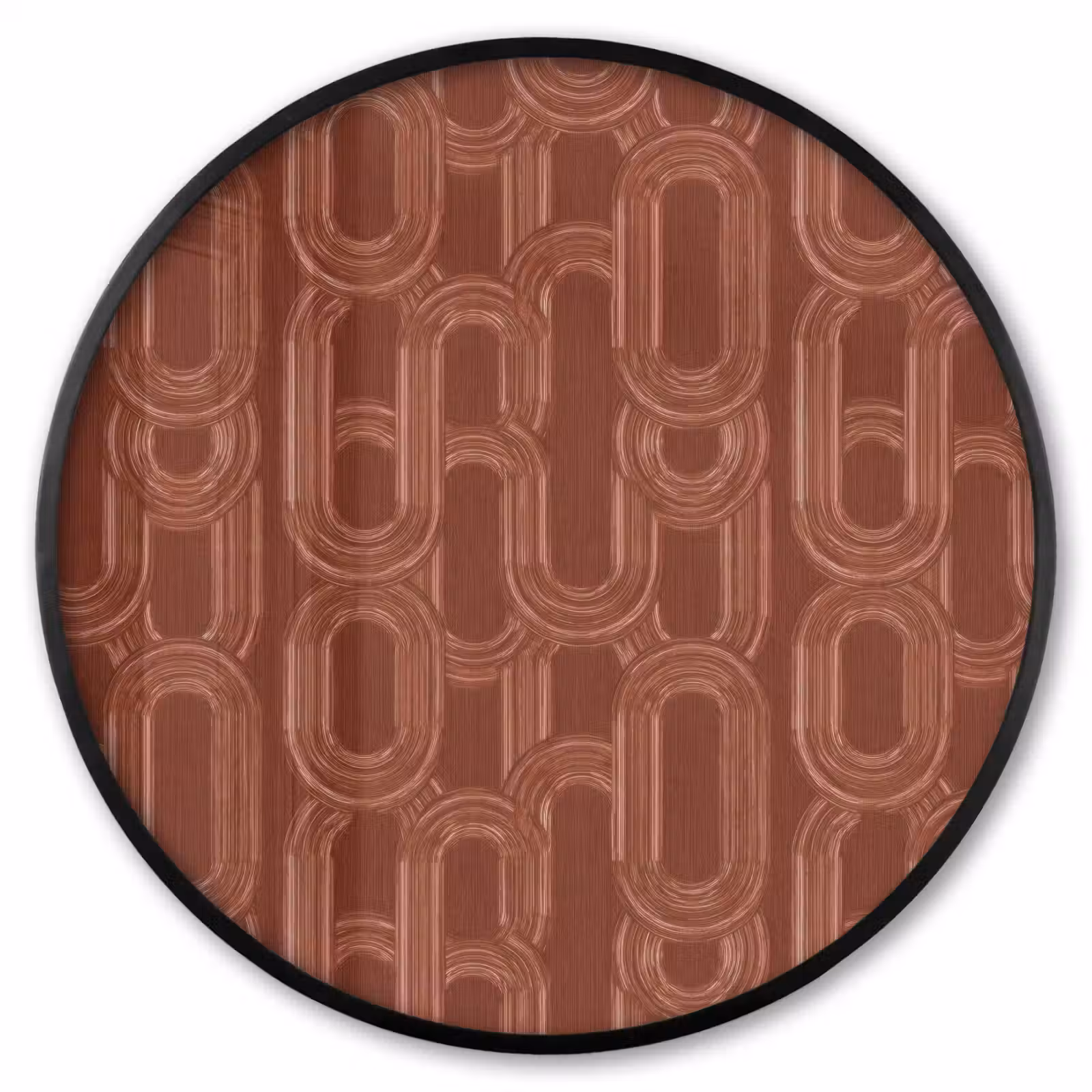 Ronde fotolijst - Abstract - Textuur - Bruin — 1