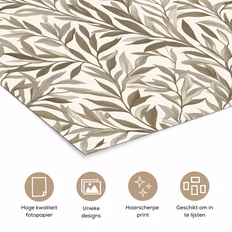 Poster - Takken - Botanisch - Taupe — 5