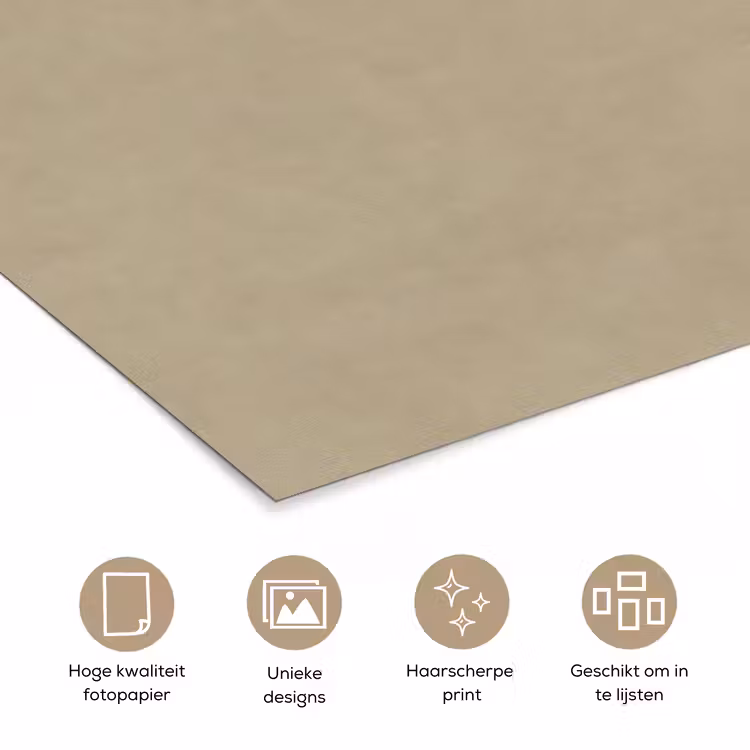 Poster - Zandkleur - Korrelige structuur - Beton — 5