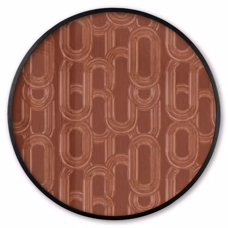 Ronde fotolijst - Abstract - Textuur - Bruin — 1