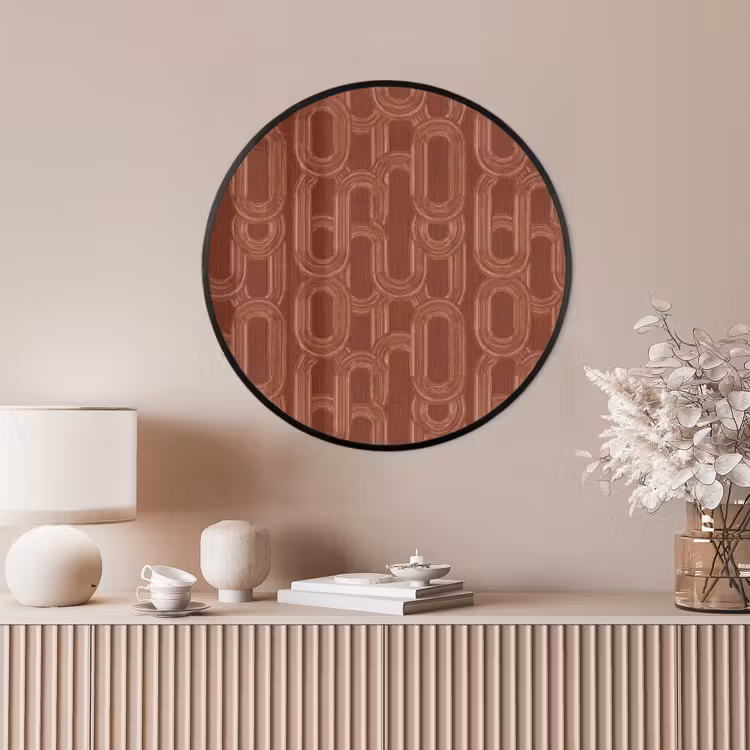 Ronde fotolijst - Abstract - Textuur - Bruin — 4
