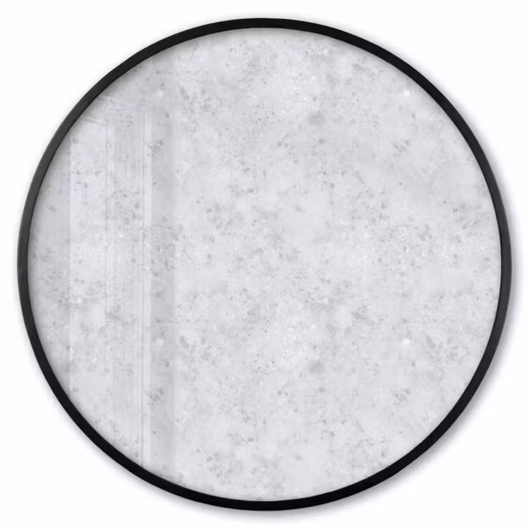 Ronde fotolijst - Grijs - Terrazzo-effect - Beton — 1