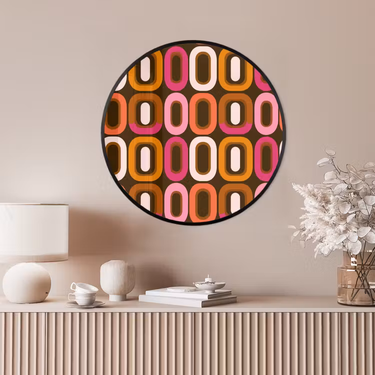 Ronde fotolijst - Modern - Retro - Kleurrijk — 4