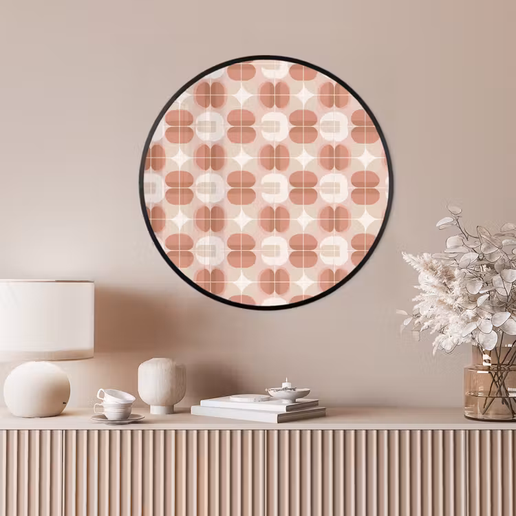 Ronde fotolijst - Retro - Klassiek - Roze — 4