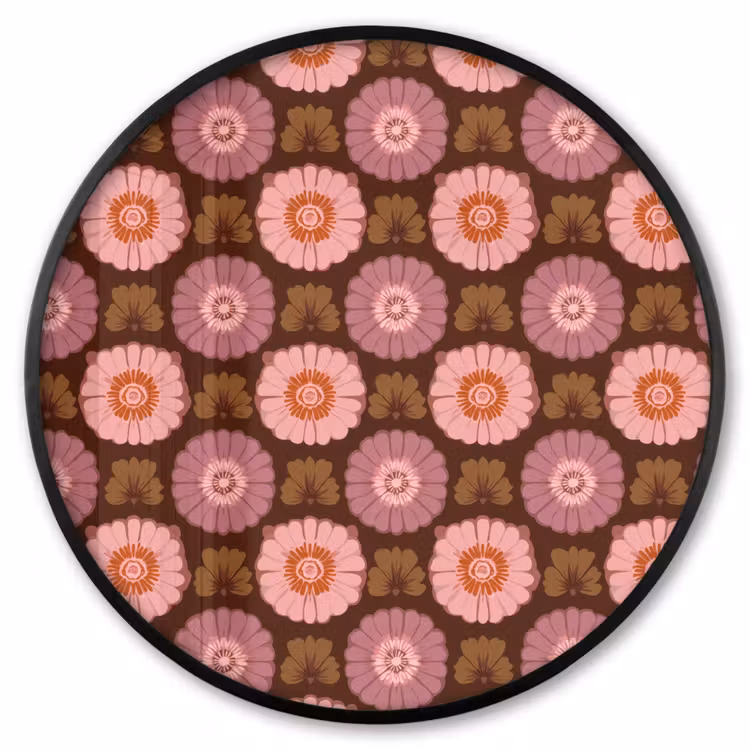 Ronde fotolijst - Retro - Madelief - Roze — 1