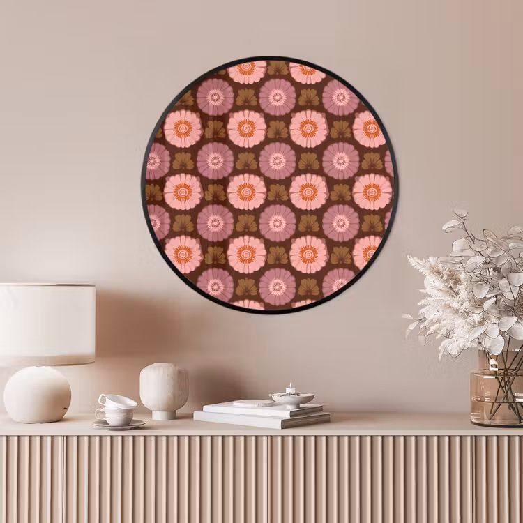 Ronde fotolijst - Retro - Madelief - Roze — 4
