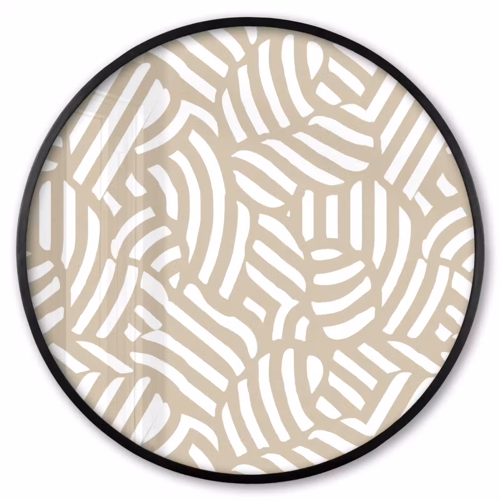 Ronde fotolijst - Abstract - Modern - Beige — 1