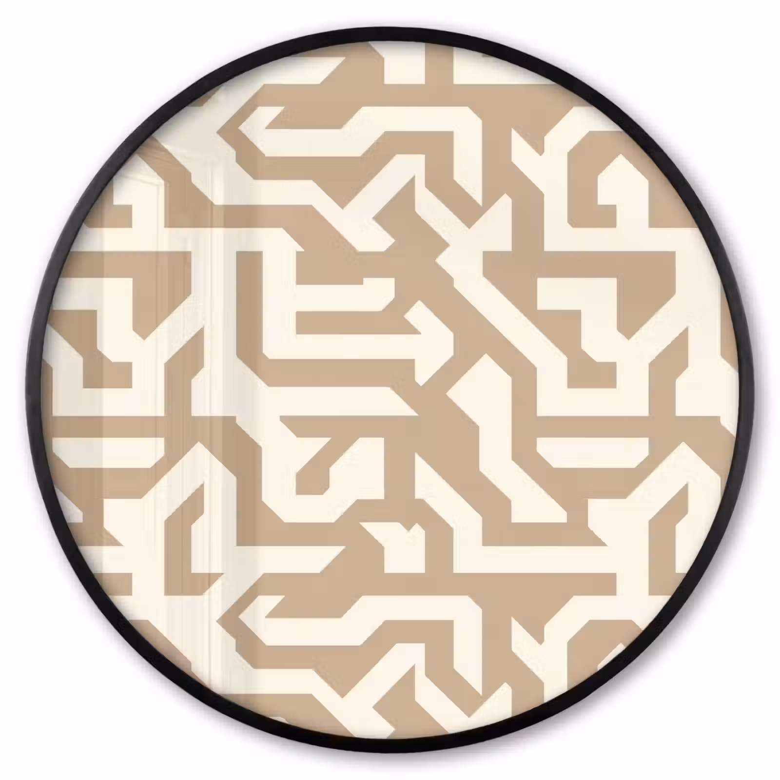 Ronde fotolijst - Modern - Abstract - Beige — 1