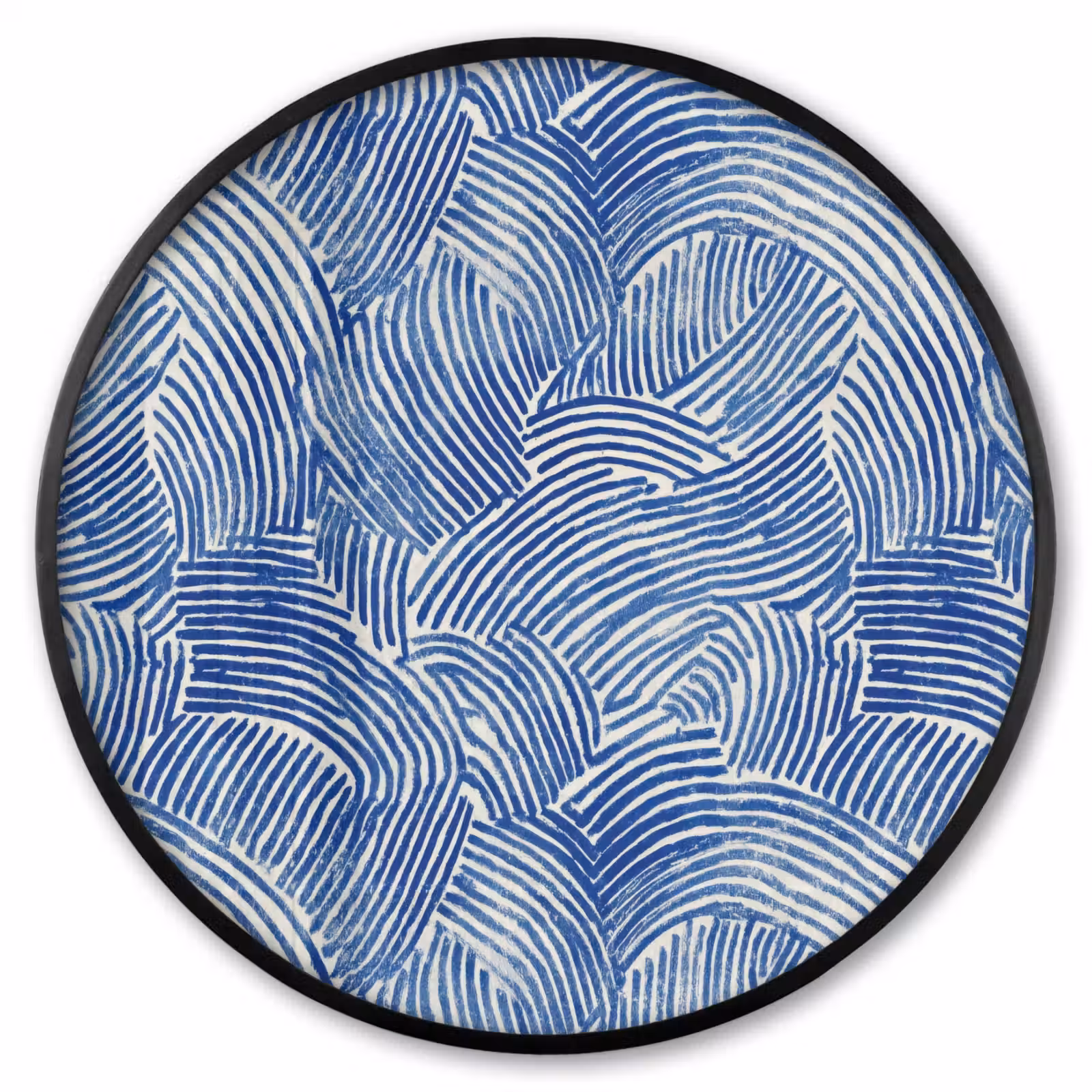 Ronde fotolijst - Modern - Abstract - Blauw — 1