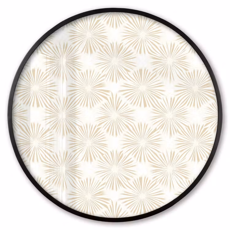 Ronde fotolijst - Abstract - Motief - Beige — 1