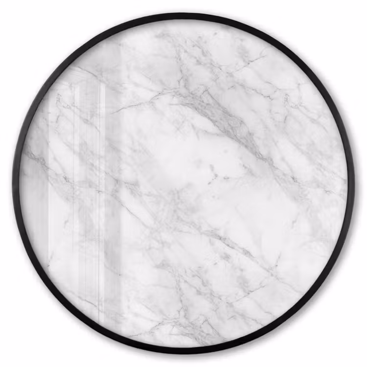 Ronde fotolijst - Klassiek - Marmer - Grijs — 1