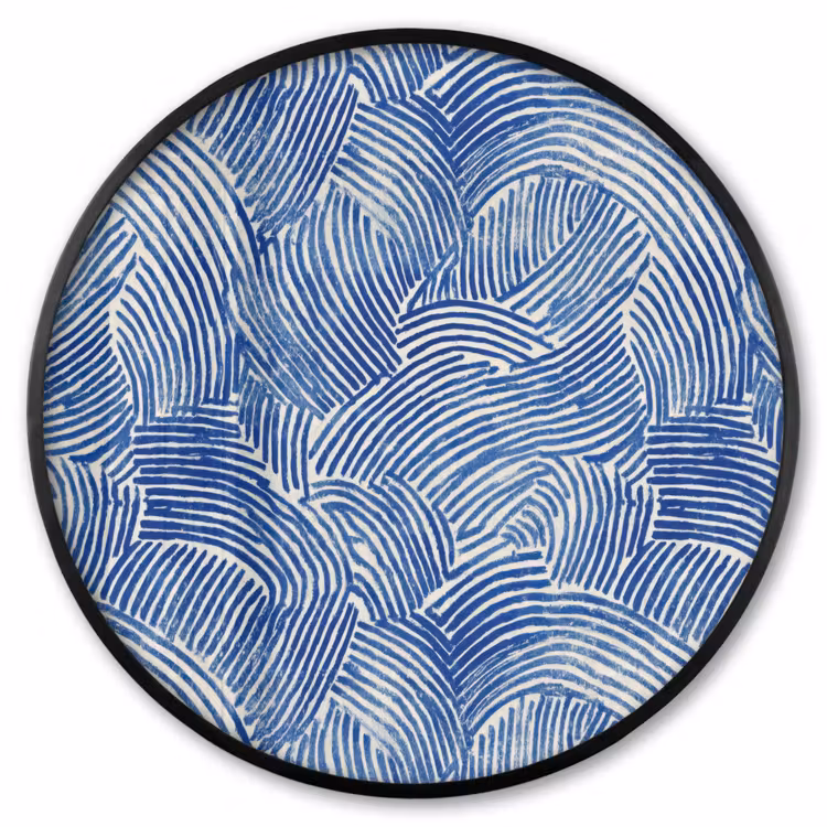 Ronde fotolijst - Modern - Abstract - Blauw — 1