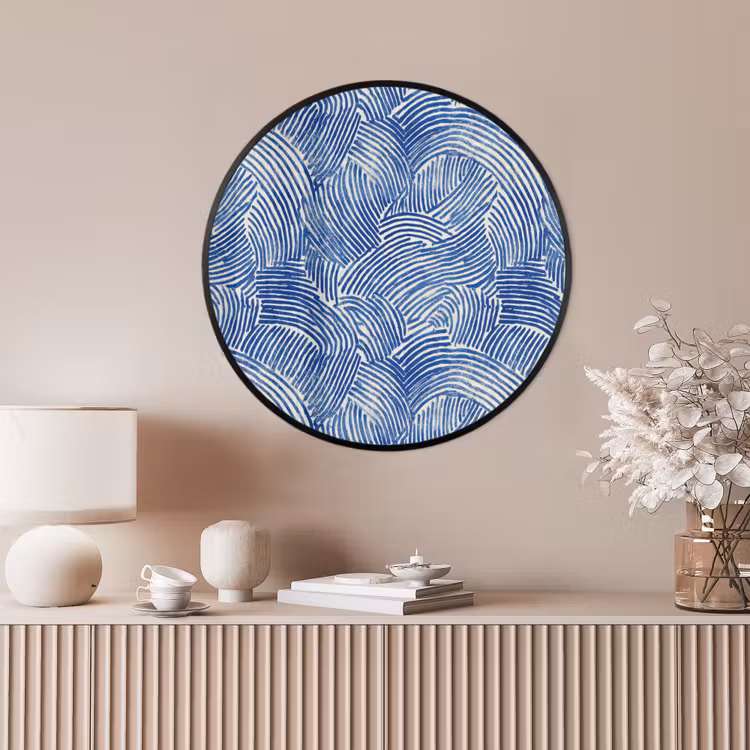 Ronde fotolijst - Modern - Abstract - Blauw — 4