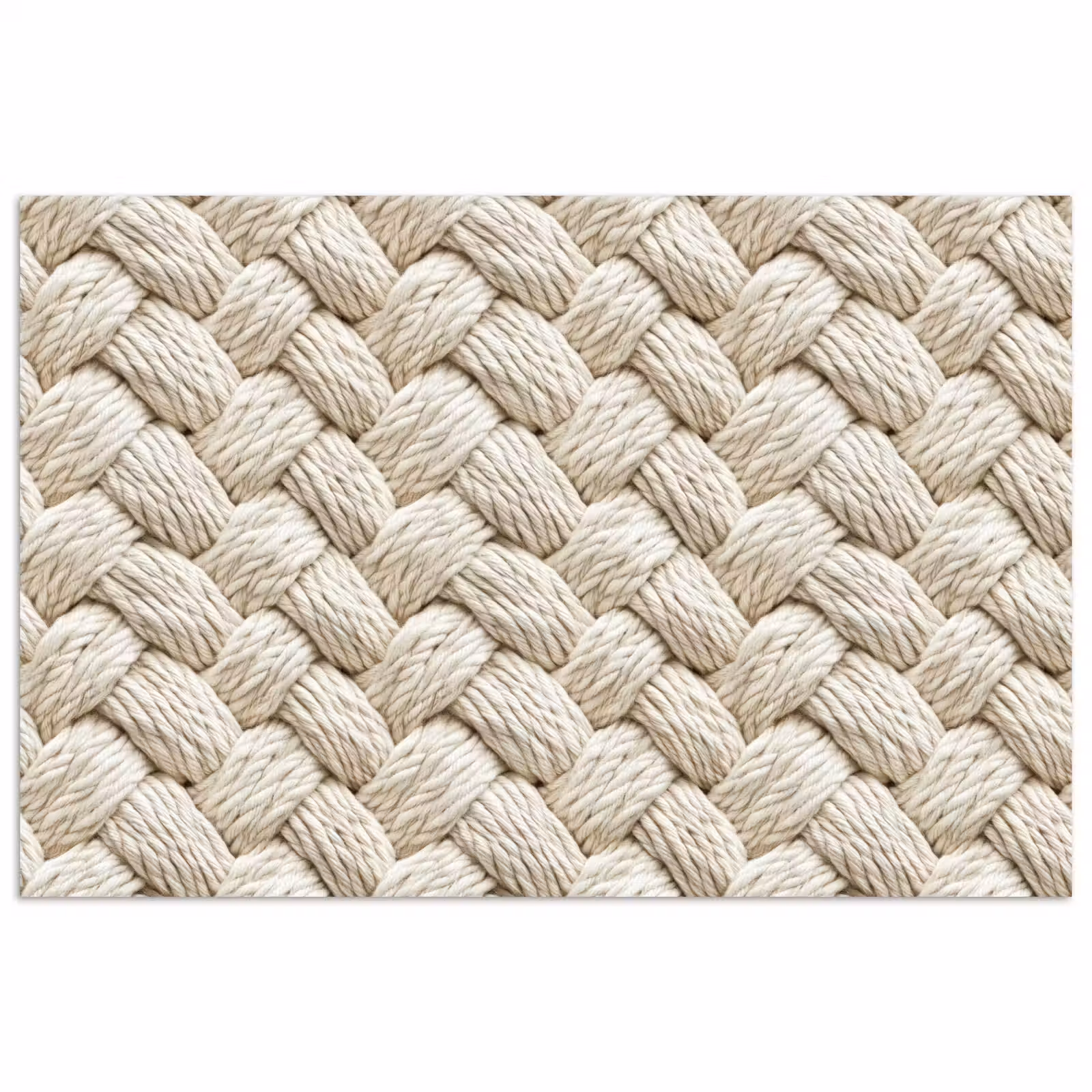 Poster - Touw - Gebreid - Beige — 1