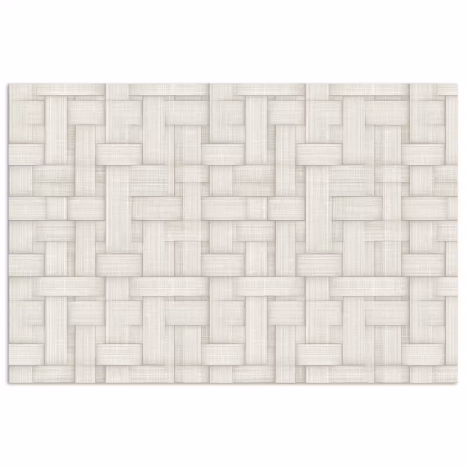 Poster - Vlechtwerk - Banen - Beige — 1