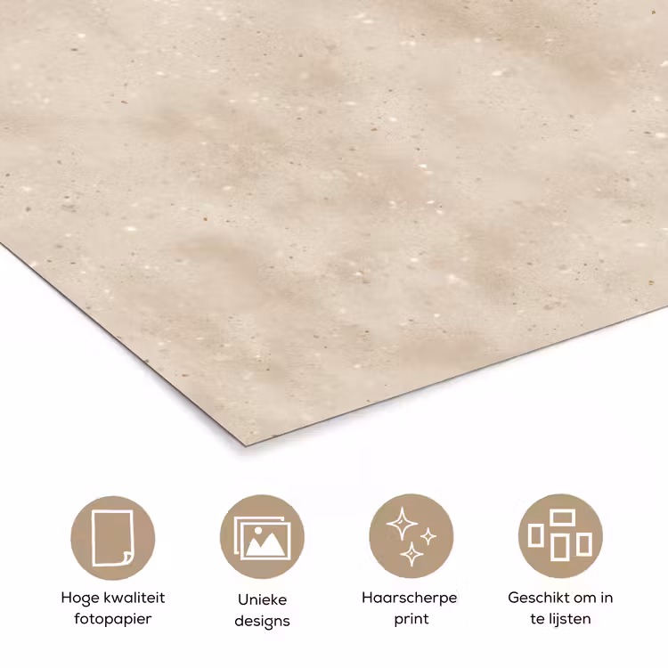Poster - Structuur - Spikkels - Beige — 5