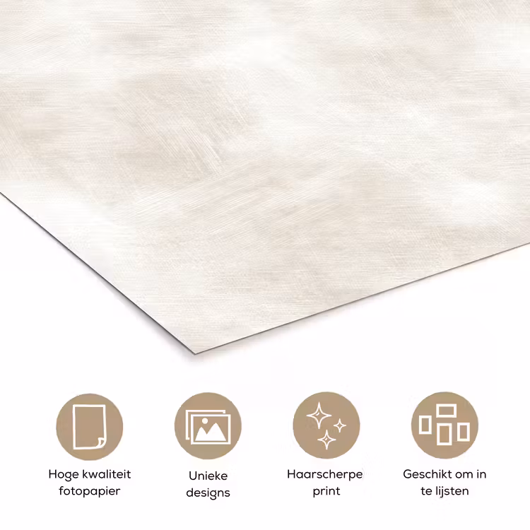 Poster - Subtiel - Structuur - Beige — 5