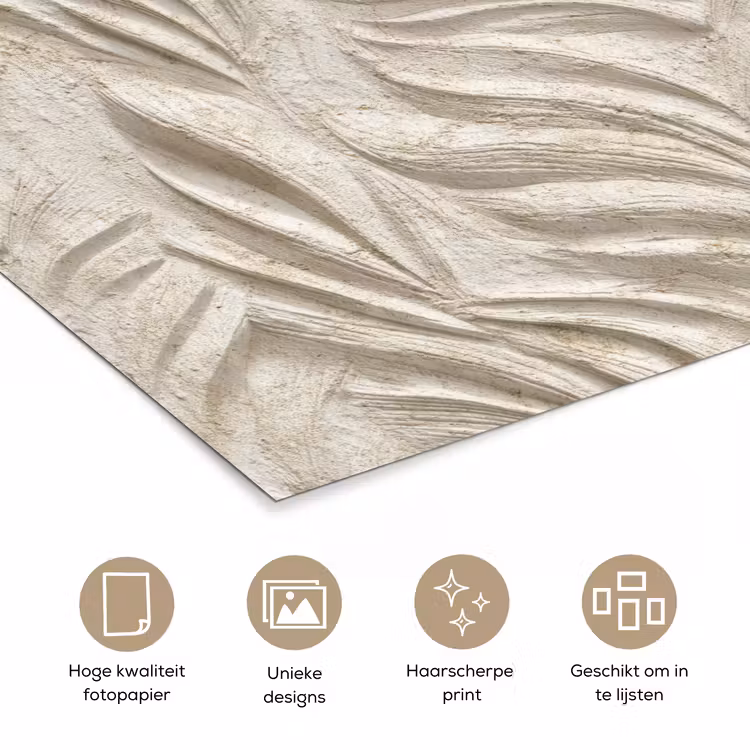 Poster - Textuur - Reliëf - Beige — 5