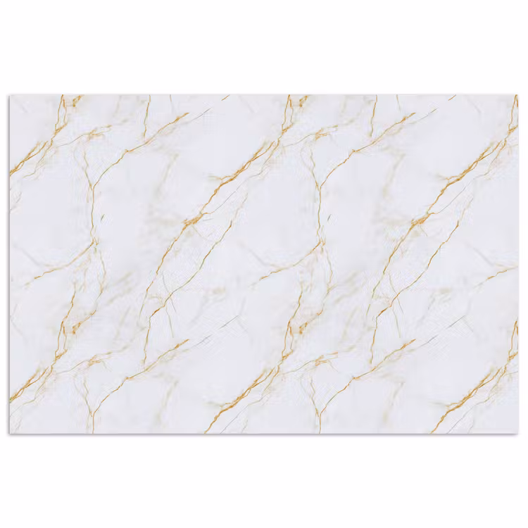 Poster - Wit - Marmer - Goud - Luxueus — 1