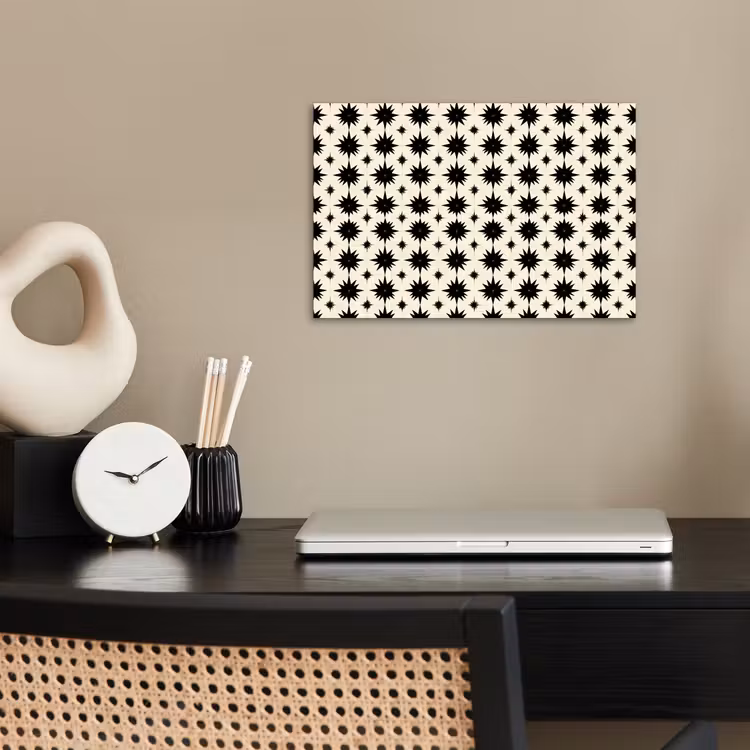 Poster - Stervormen - Geometrisch - Zwart — 2