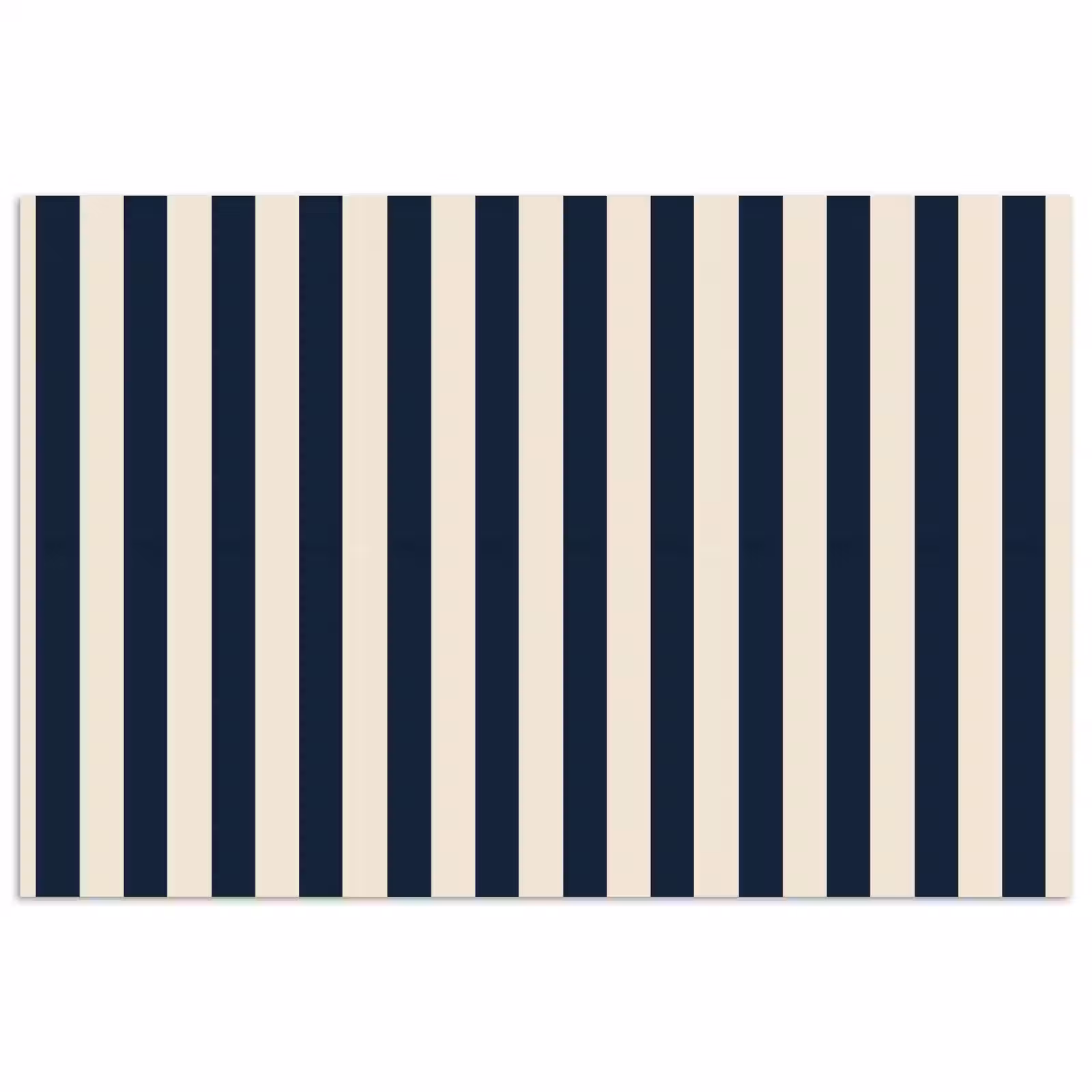 Poster - Verticale strepen - Blauw - Crème — 1