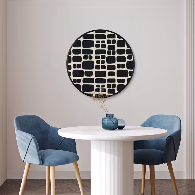 Ronde fotolijst - Modern - Organisch - Zwart — 3