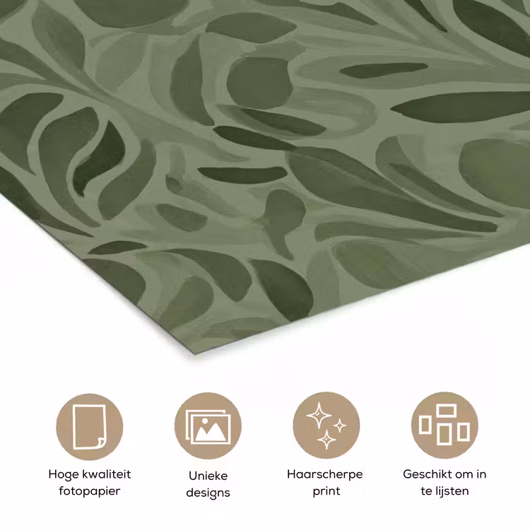 Poster - Sereen - Bladeren - Groen — 5