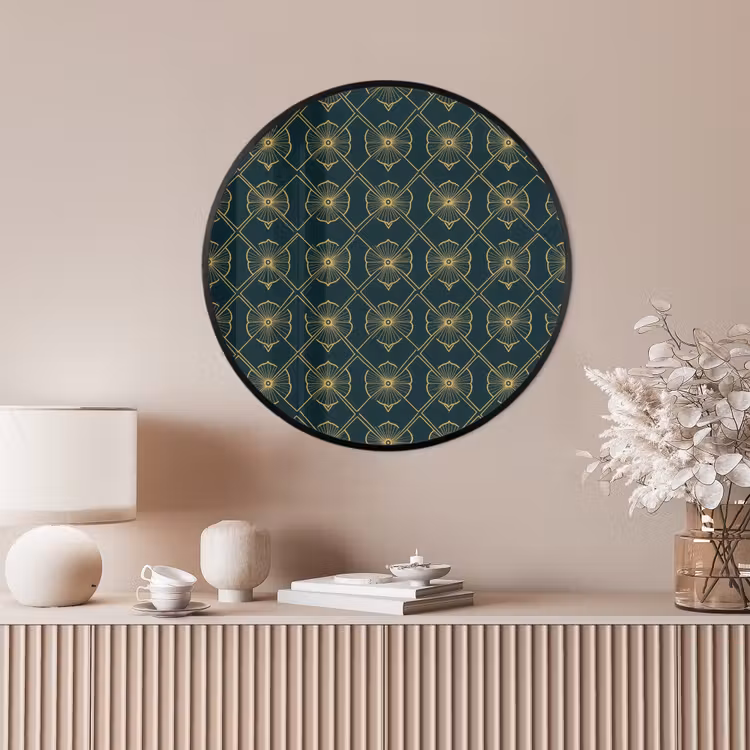 Ronde fotolijst - Geometrisch - Elegant - Groen — 4