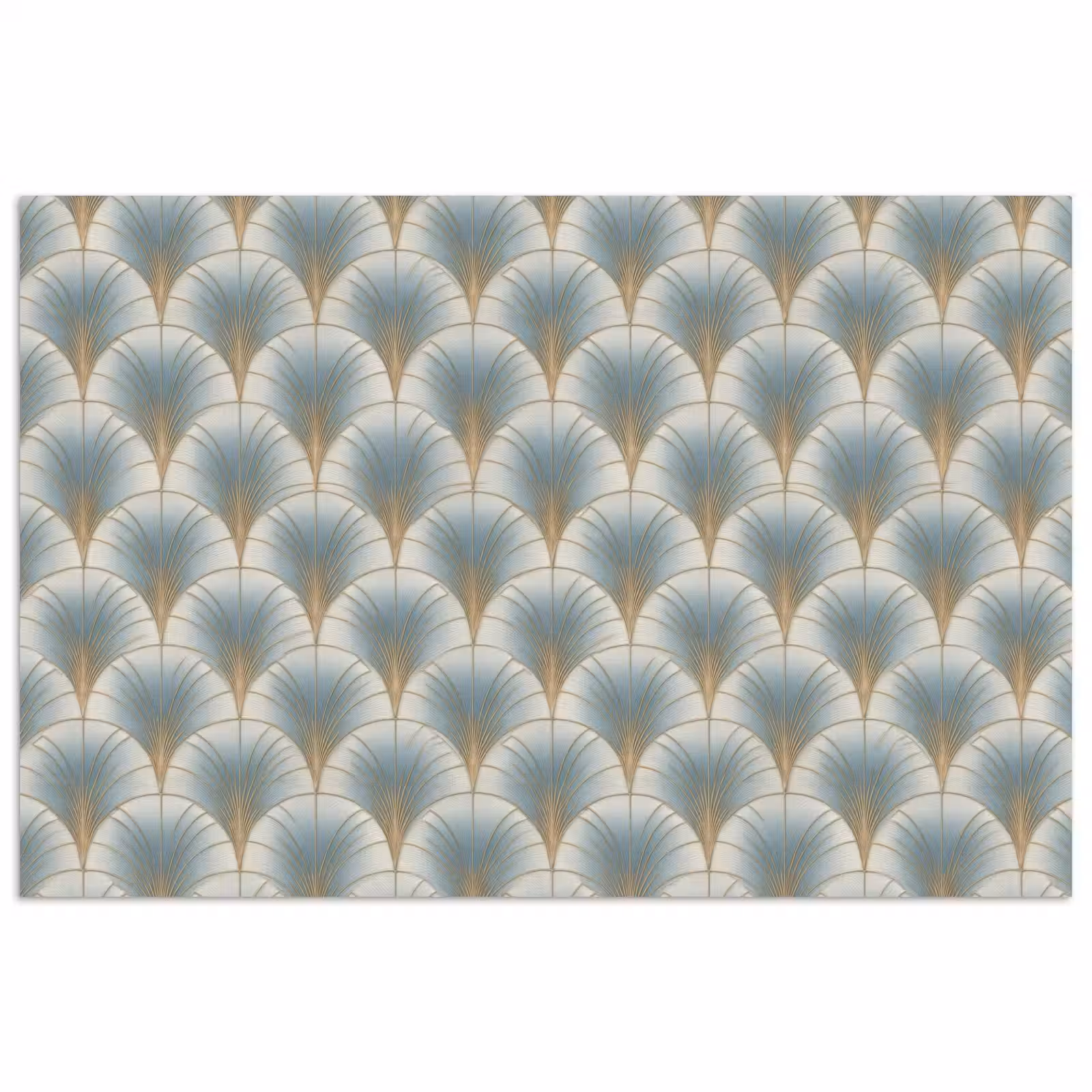 Poster - Waaier - Klassiek - Blauw — 1