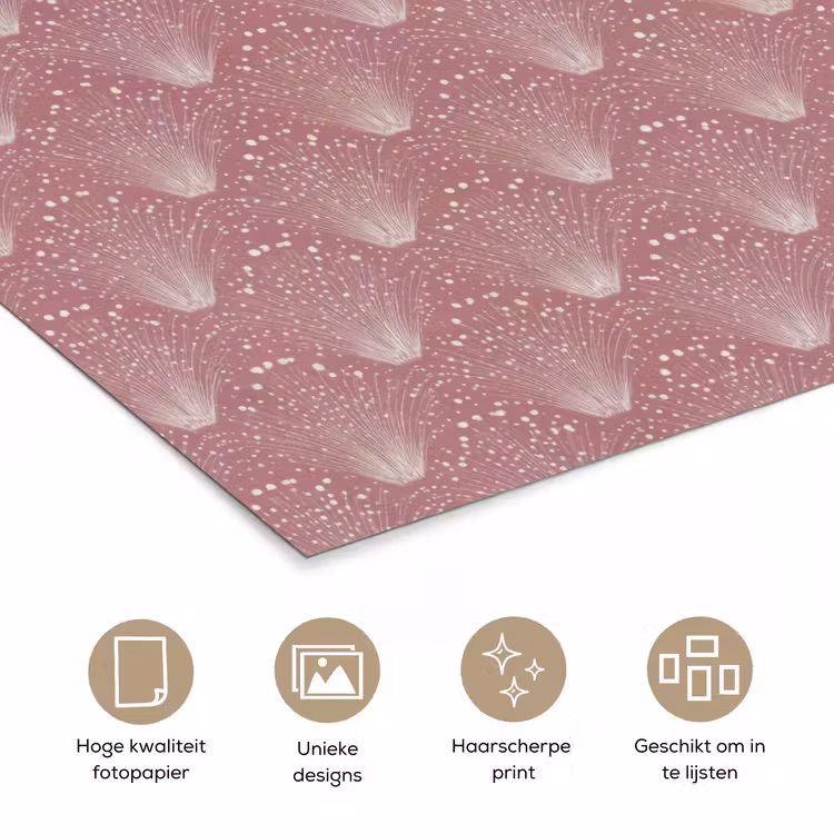 Poster - Trendy - Patroon - Roze — 5