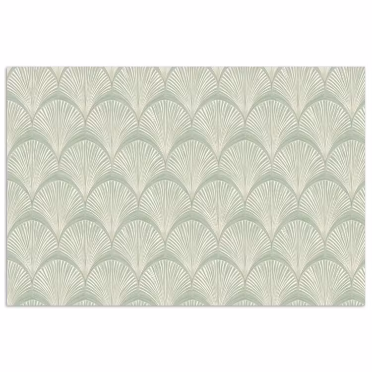 Poster - Waaiers - Patroon - Groen — 1