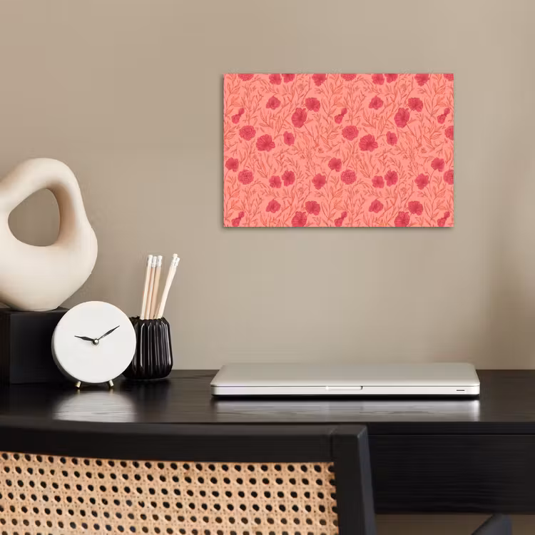 Poster - Weidebloemen - Romantisch - Roze — 2