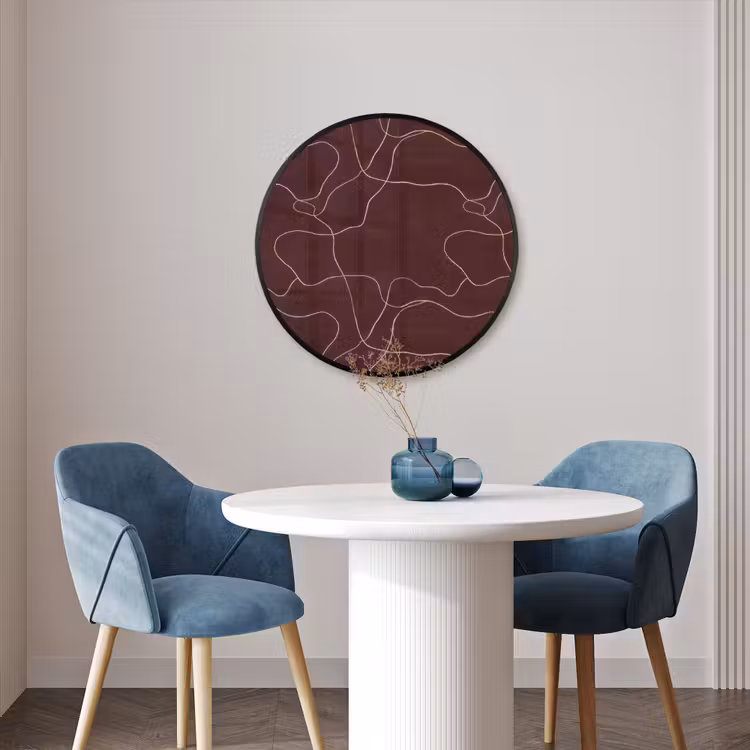 Ronde fotolijst - Abstract - Modern - Bruin — 3