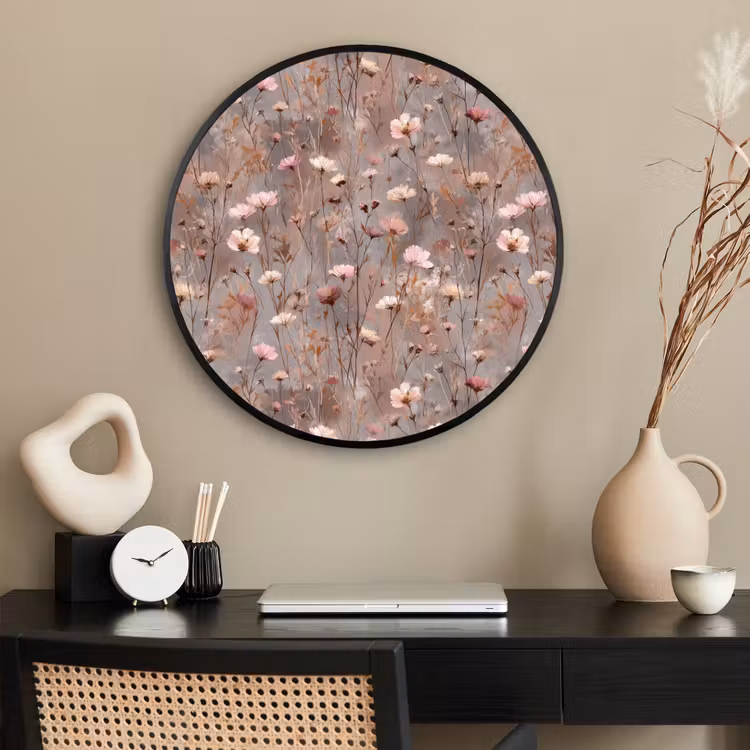 Ronde fotolijst - Bloemen - Wild - Pastel — 2