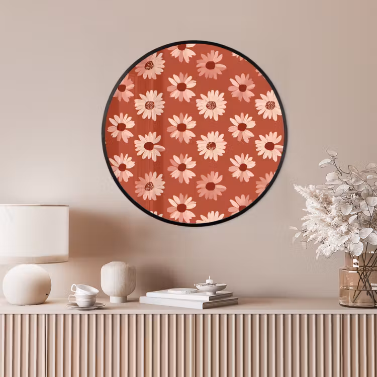Ronde fotolijst - Madelief - Retro - Terracotta — 4
