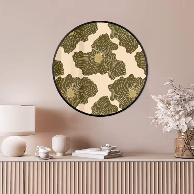 Ronde fotolijst - Modern - Abstract - Groen — 4