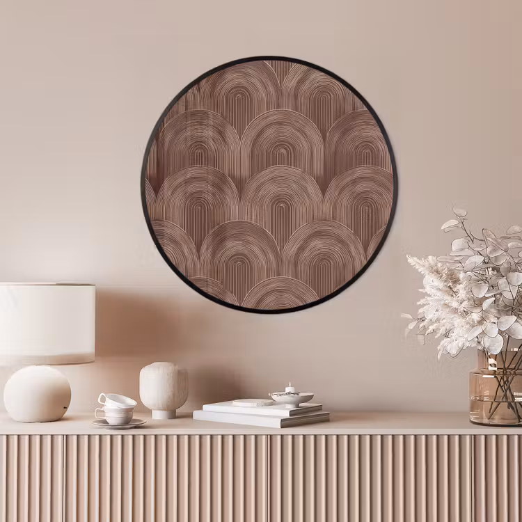 Ronde fotolijst - Ritmisch - Effect - Bruin — 4