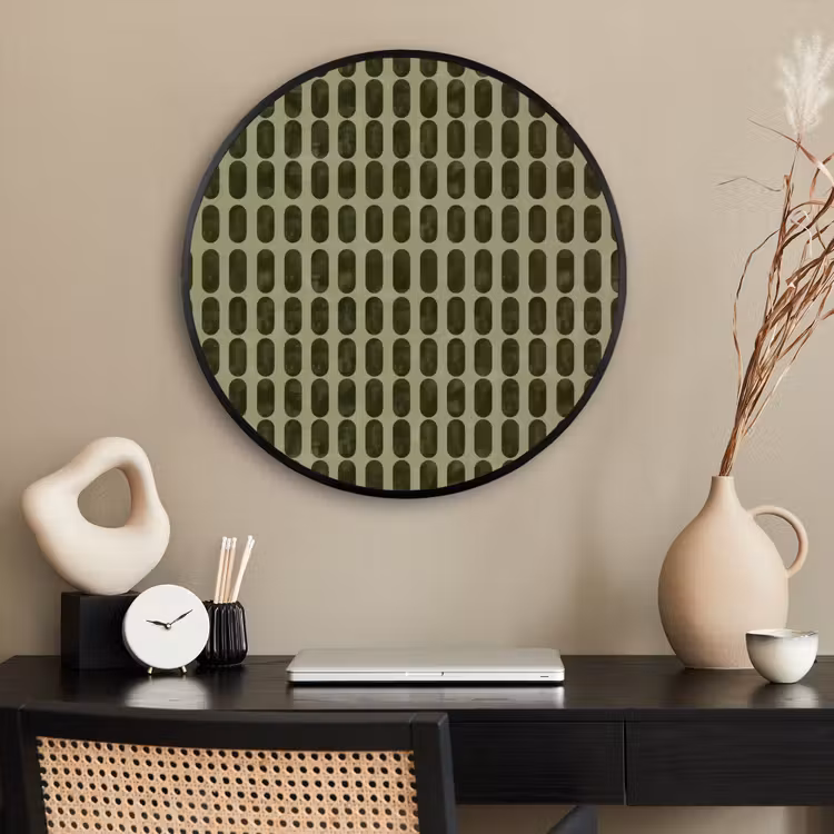 Ronde fotolijst - Ritmisch - Effect - Groen — 2