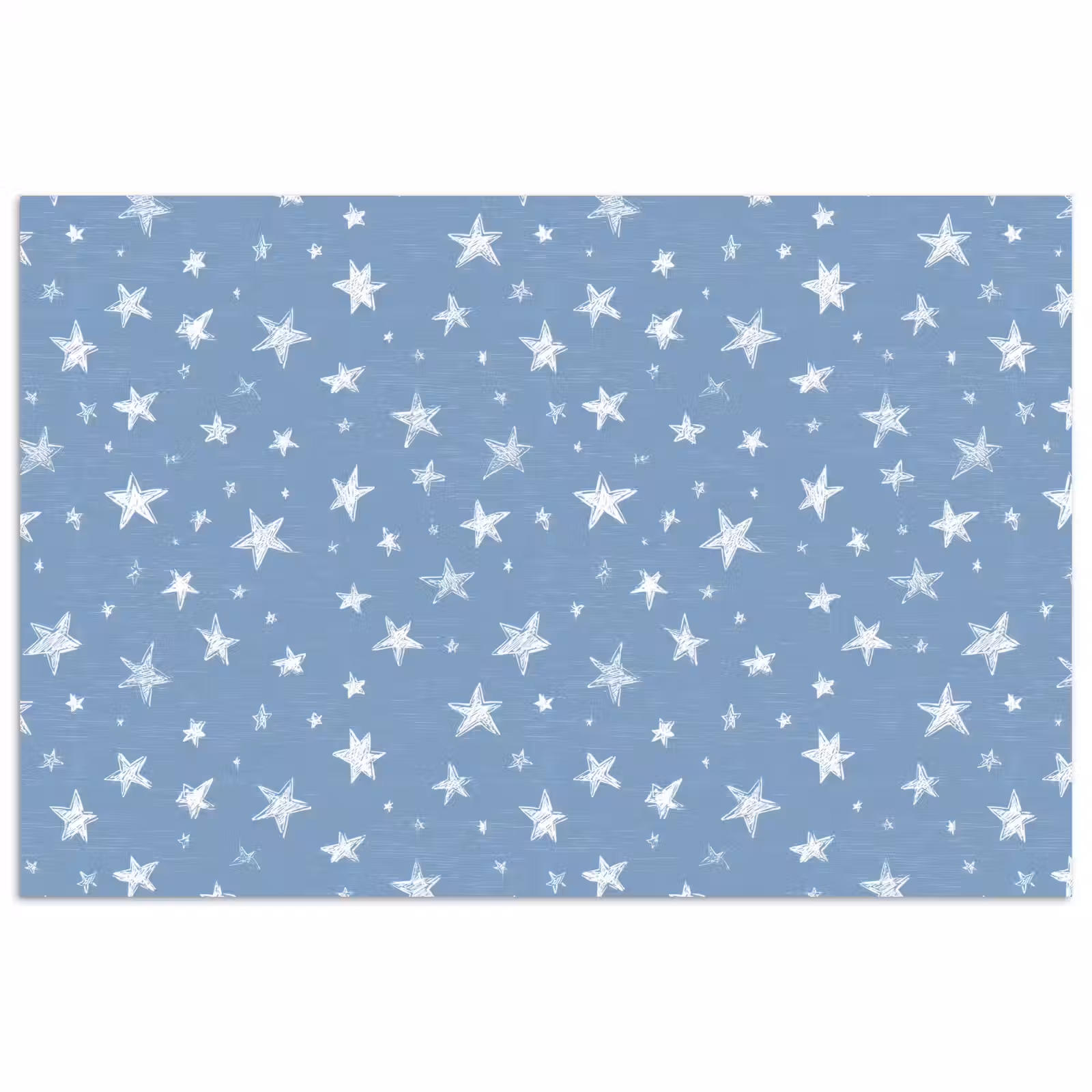 Poster - Sterretjes - Patroon - Blauw — 1