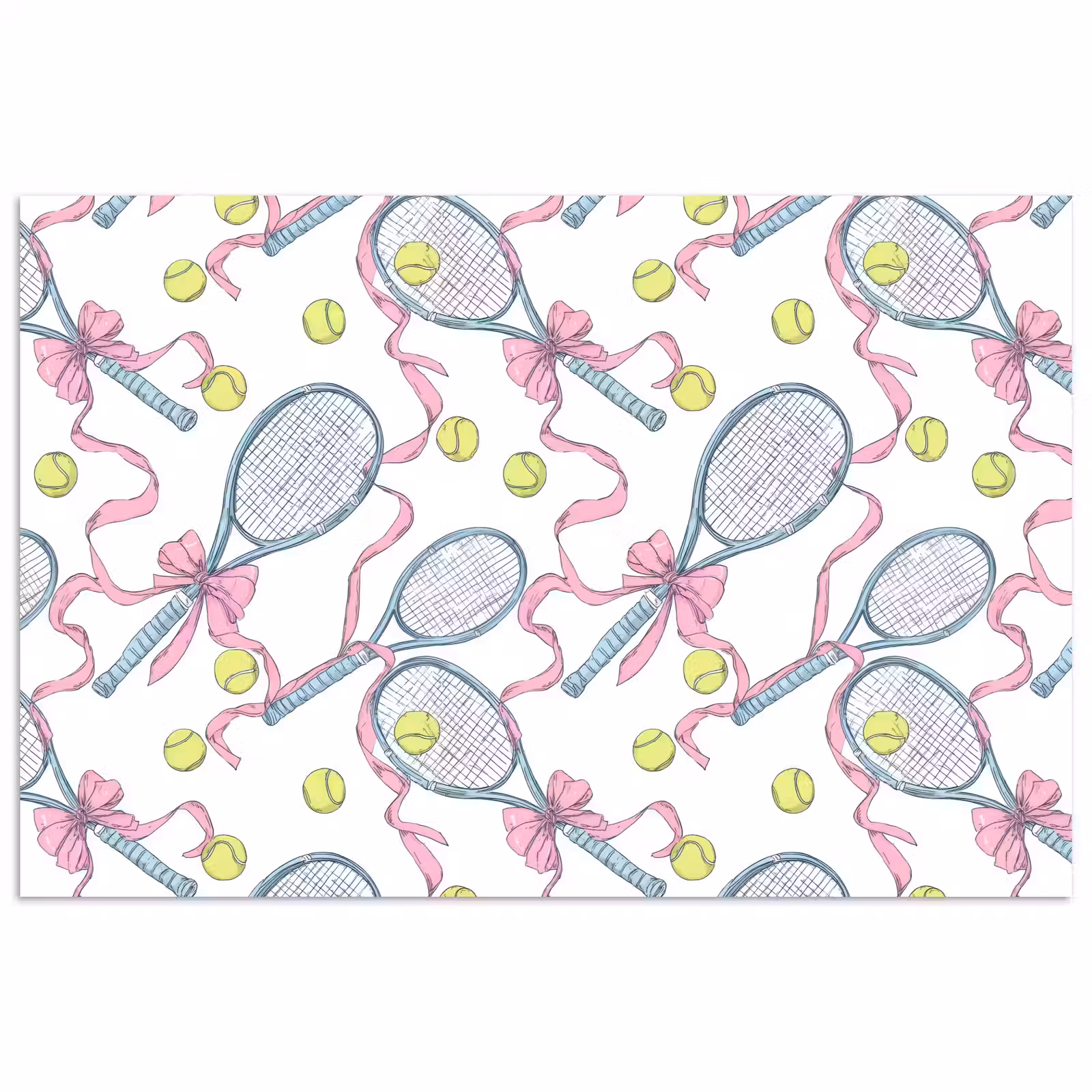 Poster - Tennis - Strikken - Kleurrijk — 1