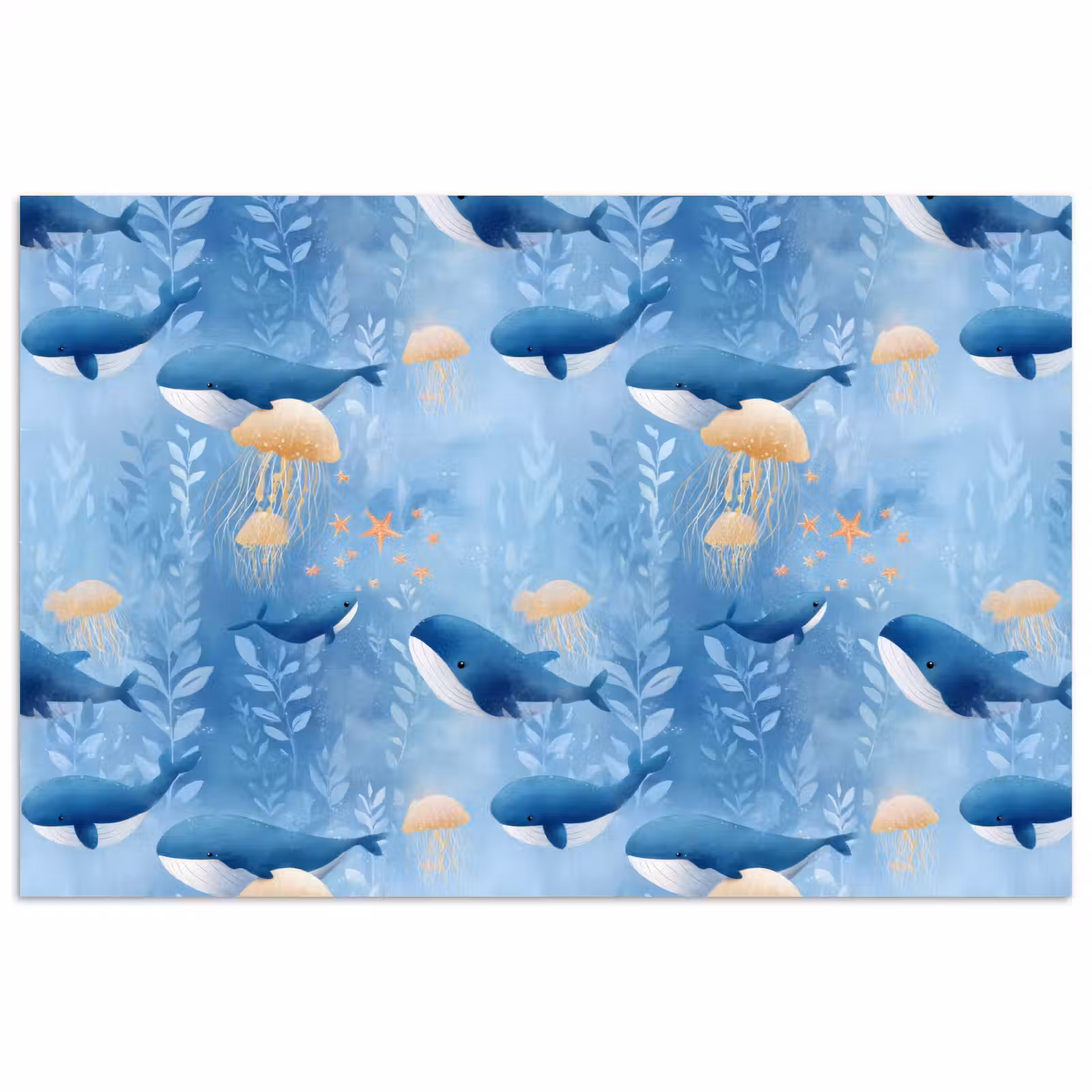 Poster - Walvissen - Oceaan - Blauw — 1