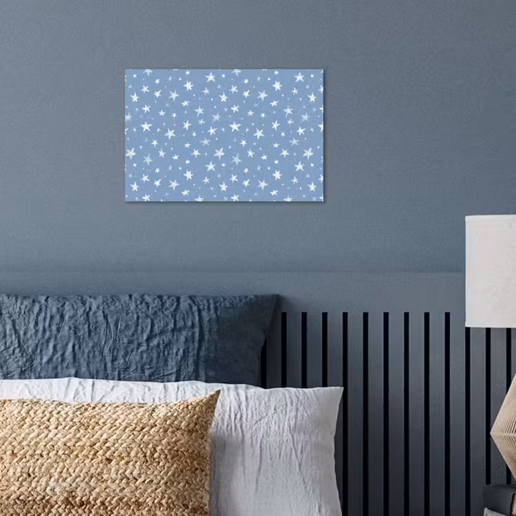 Poster - Sterretjes - Patroon - Blauw — 3