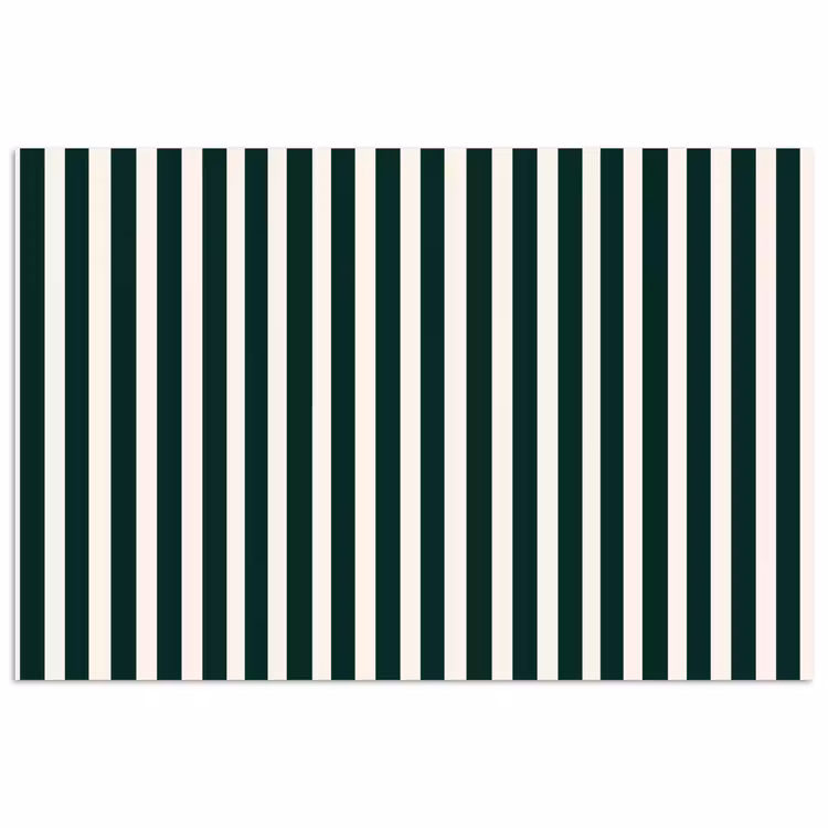 Poster - Strepen - Klassiek - Groen — 1