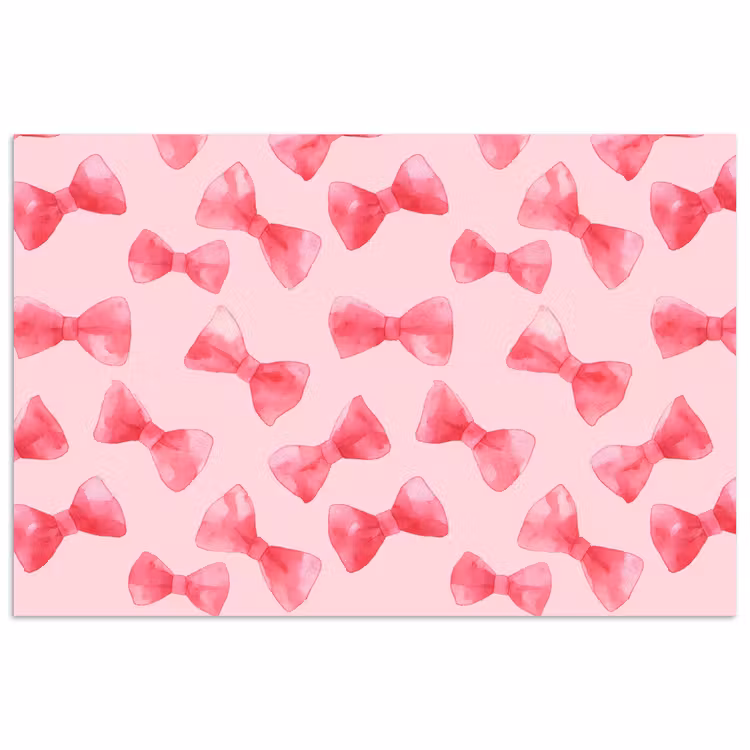 Poster - Strikken - Aquarel - Roze — 1