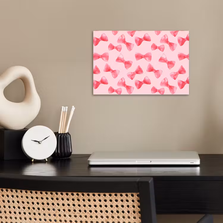 Poster - Strikken - Aquarel - Roze — 2