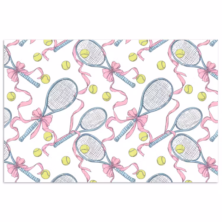 Poster - Tennis - Strikken - Kleurrijk — 1