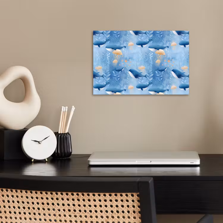 Poster - Walvissen - Oceaan - Blauw — 2