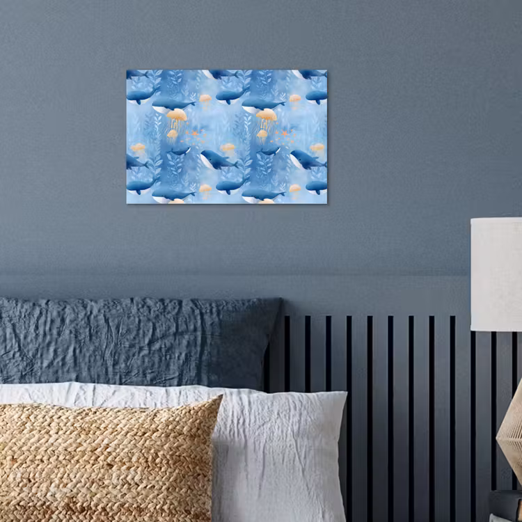Poster - Walvissen - Oceaan - Blauw — 3