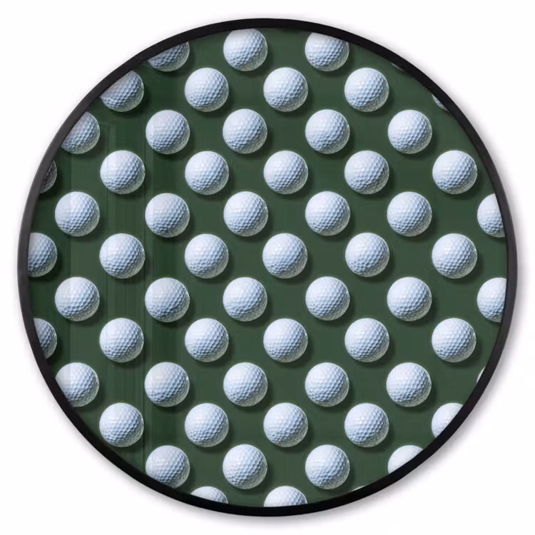 Ronde fotolijst - Ballen - Golf - Groen — 1