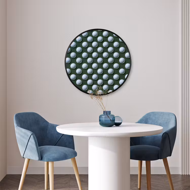 Ronde fotolijst - Ballen - Golf - Groen — 3